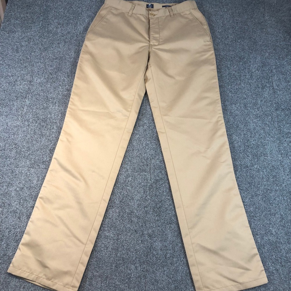 RUGGER'S Chinos Men's 32 Waist Slim‎ Fit Casual Tan Khaki Pants